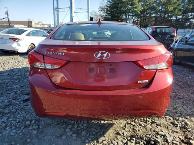 5NPDH4AE7DH450328 - 2013 HYUNDAI ELANTRA GLS BURGUNDY photo 6