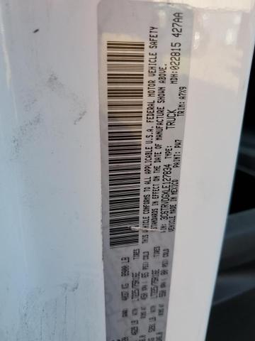 3C6TRVDGXLE127834 - 2020 RAM PROMASTER 2500 HIGH თეთრი ფოტო 13