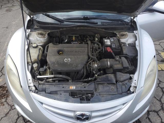 1YVHZ8CH8A5M28017 - 2010 MAZDA 6 I GRAY photo 11