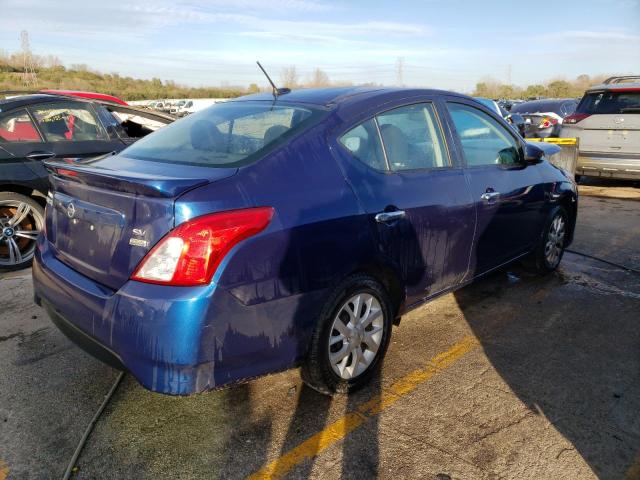 3N1CN7AP3JL845953 - 2018 NISSAN VERSA S BLUE photo 3