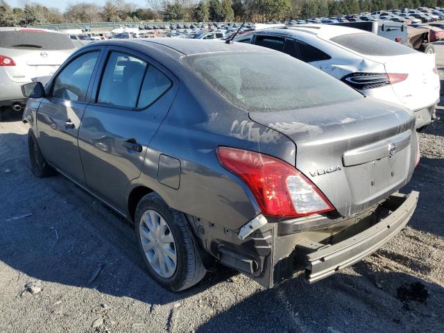 3N1CN7AP3HL888974 - 2017 NISSAN VERSA S GRAY photo 2