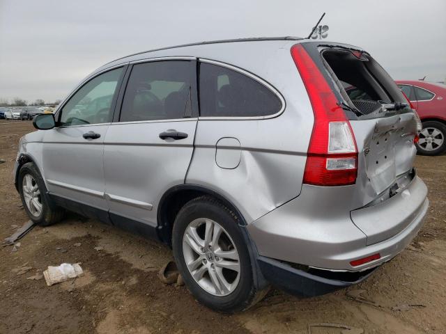 3CZRE4H51AG706191 - 2010 HONDA CR-V EX SILVER photo 2