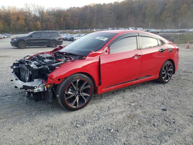 2HGFC2F87MH513730 - 2021 HONDA CIVIC SPORT RED photo 1