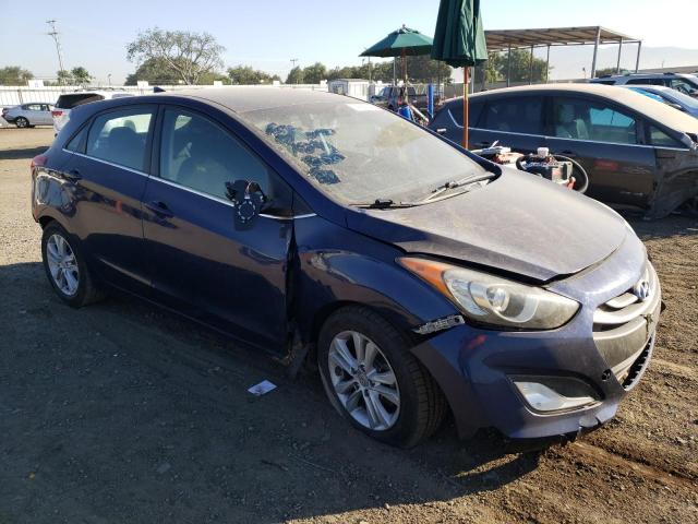 KMHD35LE3DU081034 - 2013 HYUNDAI ELANTRA GT BLUE photo 4