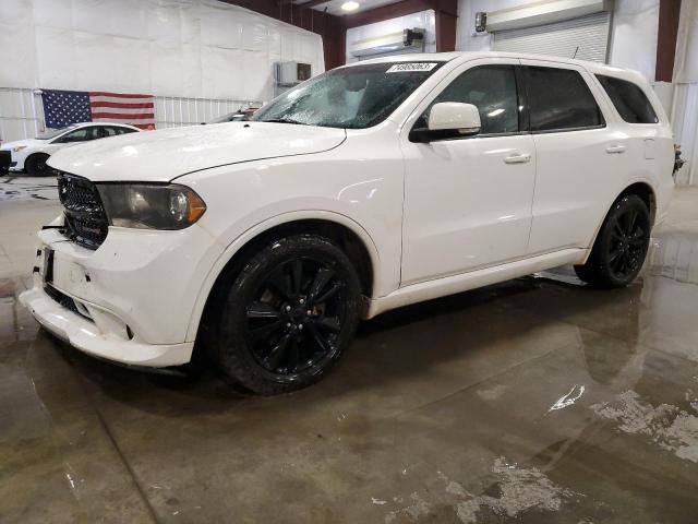 1C4SDJCT1DC690077 - 2013 DODGE DURANGO R/T WHITE photo 1