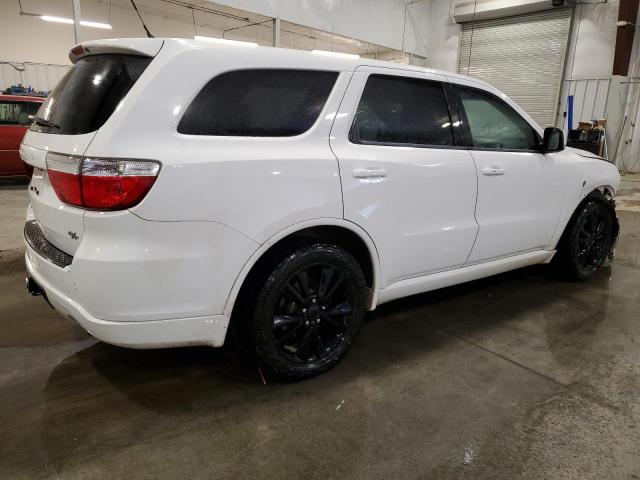 1C4SDJCT1DC690077 - 2013 DODGE DURANGO R/T WHITE photo 3