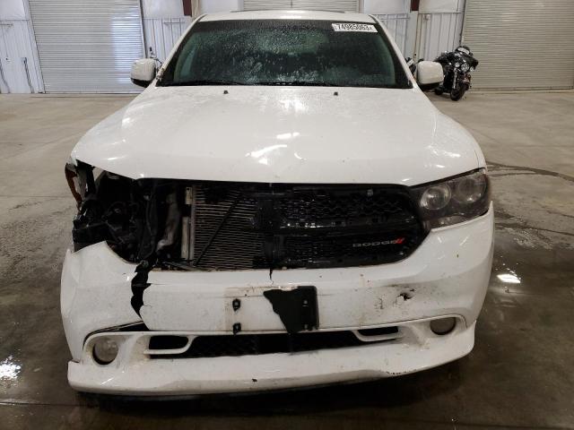 1C4SDJCT1DC690077 - 2013 DODGE DURANGO R/T WHITE photo 5