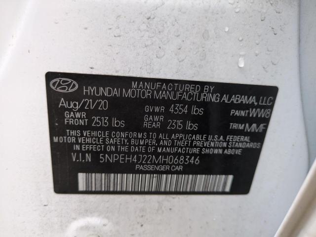 5NPEH4J22MH068346 - 2021 HYUNDAI SONATA LIMITED WHITE photo 13