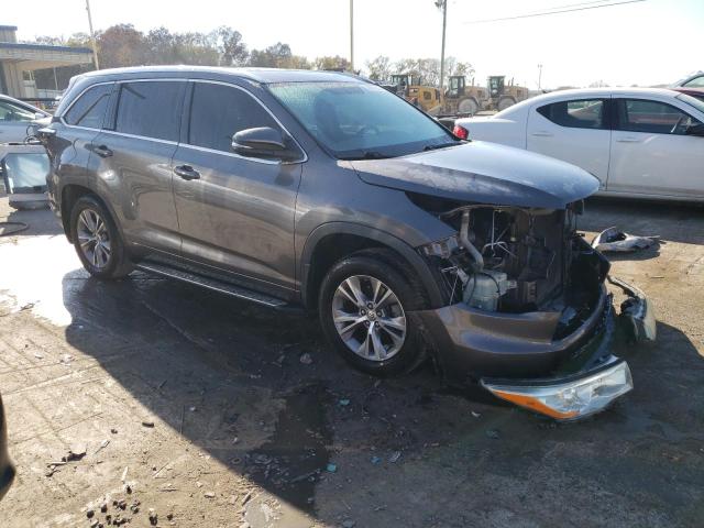 5TDKKRFHXES011810 - 2014 TOYOTA HIGHLANDER XLE GRAY photo 4