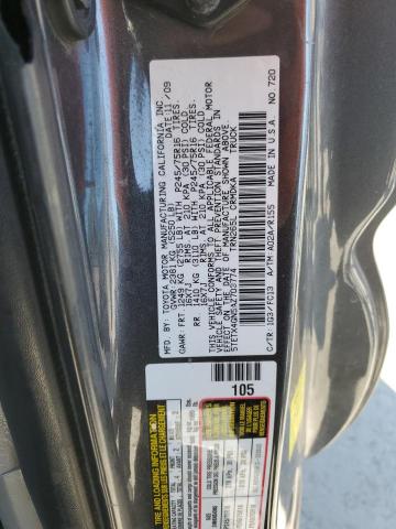 5TETX4GN5AZ703774 - 2010 TOYOTA TACOMA PRERUNNER ACCESS CAB GRAY photo 12