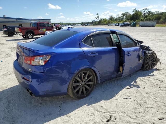 JTHBP262985002416 - 2008 LEXUS IS-F BLUE photo 3