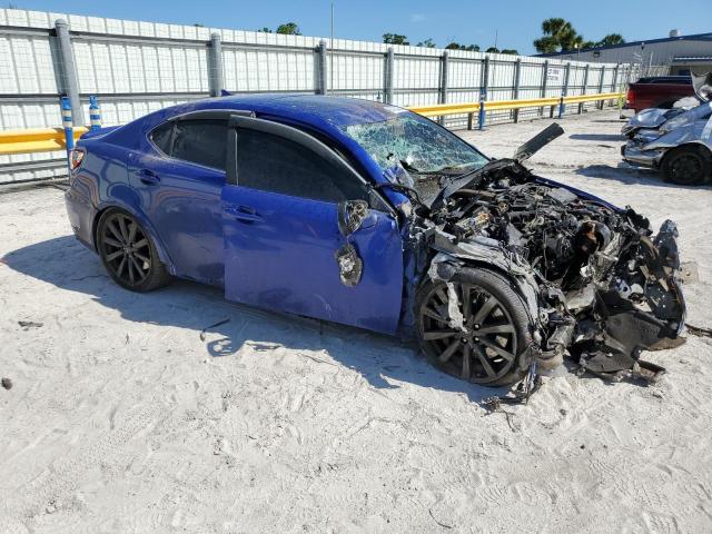 JTHBP262985002416 - 2008 LEXUS IS-F BLUE photo 4