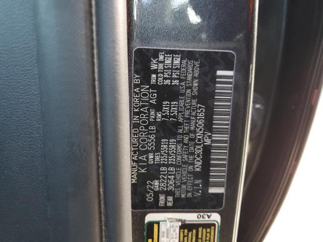 KNDC3DLCXN5061657 - 2022 KIA EV6 LIGHT GRAY photo 13