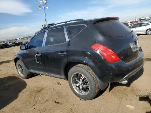 JN8AZ08W05W440618 - 2005 NISSAN MURANO SL BLACK photo 2