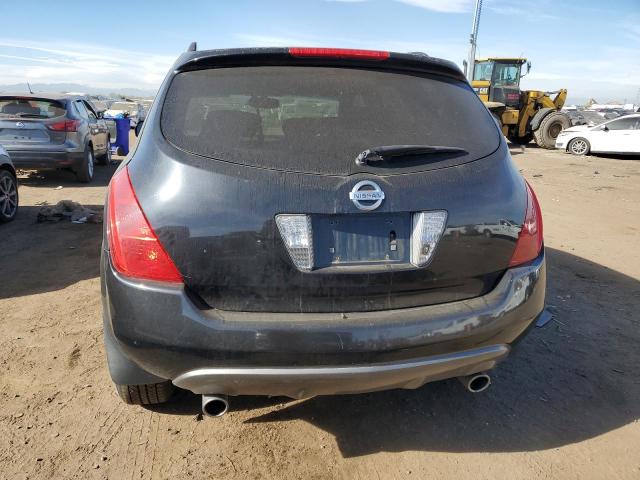 JN8AZ08W05W440618 - 2005 NISSAN MURANO SL BLACK photo 6