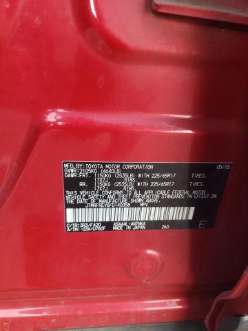 JTMRFREV6FD140358 - 2015 TOYOTA RAV4 XLE RED photo 13