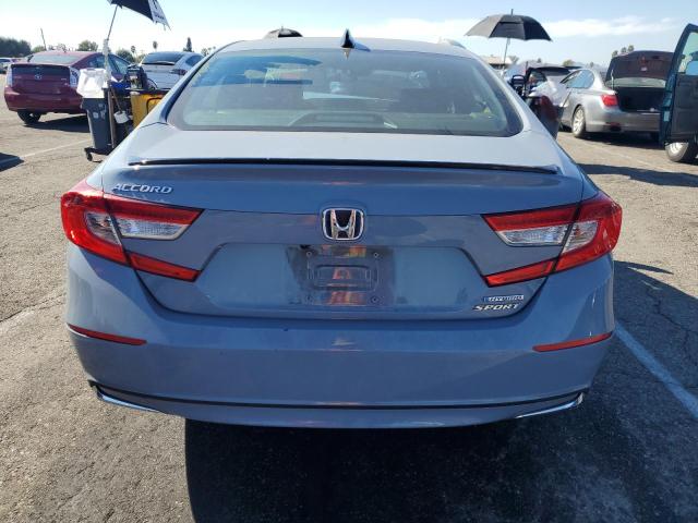 1HGCV3F27NA025148 - 2022 HONDA ACCORD HYBRID SPORT GRAY photo 6