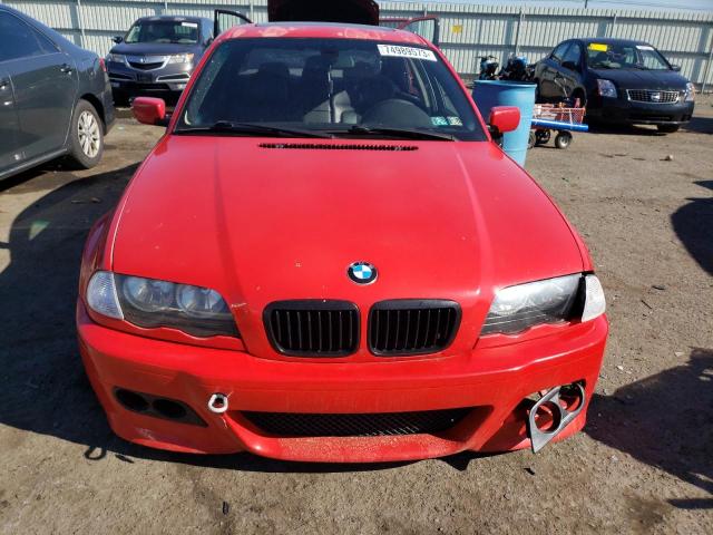 WBAAV53431FT02962 - 2001 BMW 318 EURO I RED photo 5