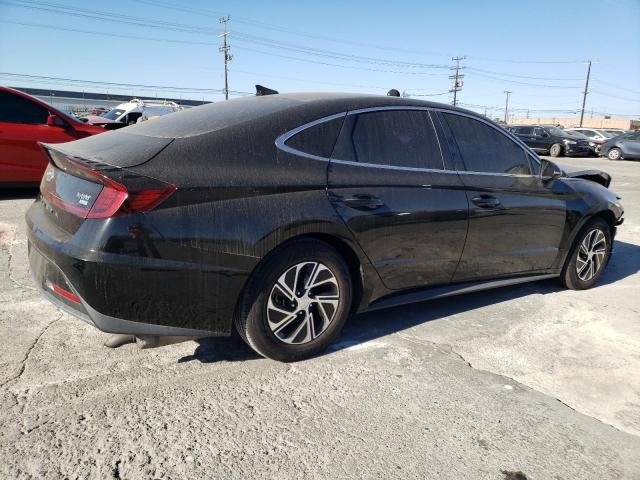 KMHL24JJ9MA033466 - 2021 HYUNDAI SONATA HYBRID BLACK photo 3