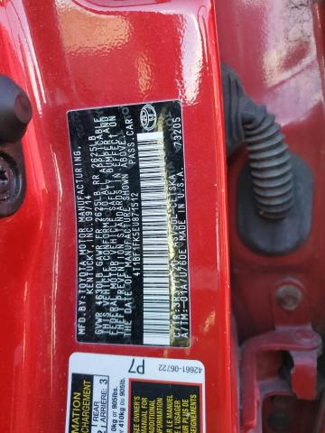 4T1BF1FK5EU871512 - 2014 TOYOTA CAMRY L RED photo 12