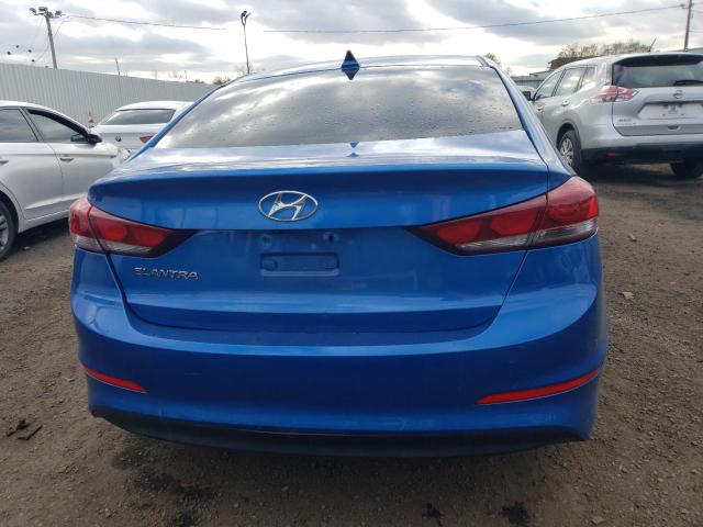 KMHD84LFXHU192447 - 2017 HYUNDAI ELANTRA SE BLUE photo 6