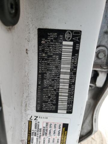 2T1KR32E37C646822 - 2007 TOYOTA COROLLA MA XR WHITE photo 12