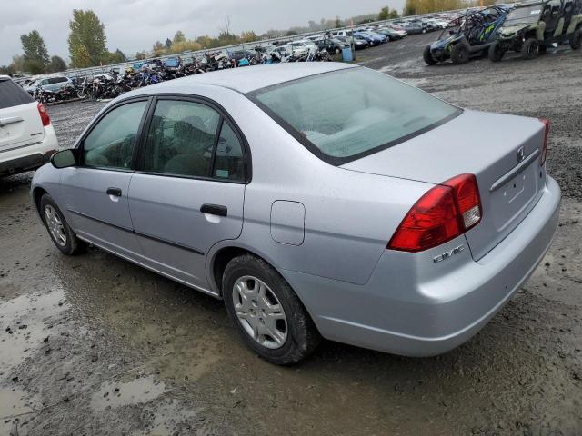 1HGEN26491L000464 - 2001 HONDA CIVIC GX SILVER photo 2