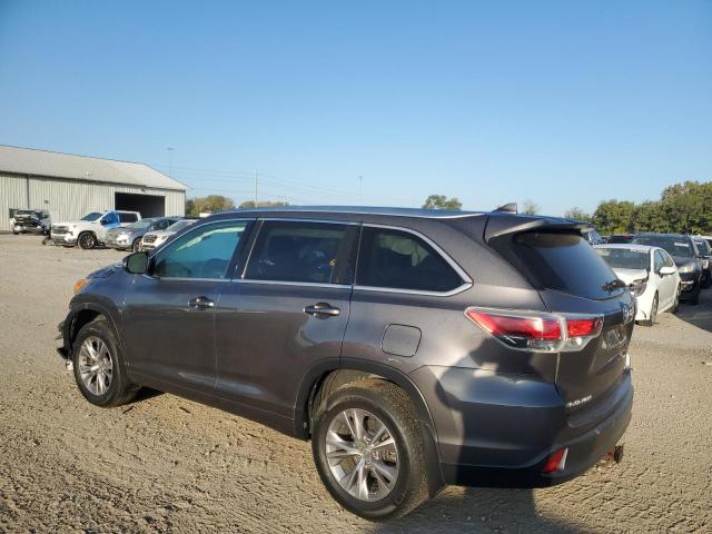 5TDJKRFH5FS165614 - 2015 TOYOTA HIGHLANDER XLE GRAY photo 2