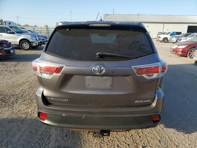 5TDJKRFH5FS165614 - 2015 TOYOTA HIGHLANDER XLE GRAY photo 6