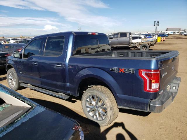 1FTEW1EP5HFB88832 - 2017 FORD F150 SUPERCREW BLUE photo 2