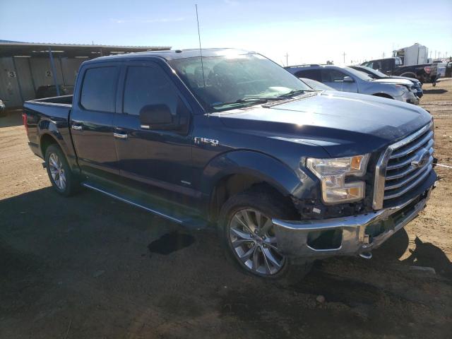 1FTEW1EP5HFB88832 - 2017 FORD F150 SUPERCREW BLUE photo 4