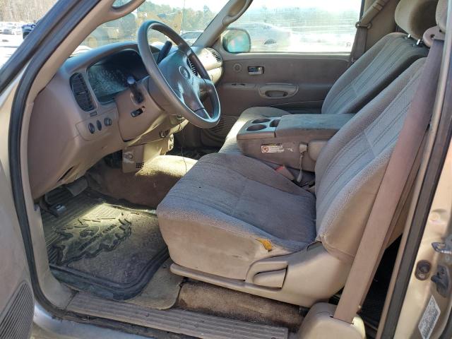 5TBRN34112S234833 - 2002 TOYOTA TUNDRA ACCESS CAB SR5 GOLD photo 7