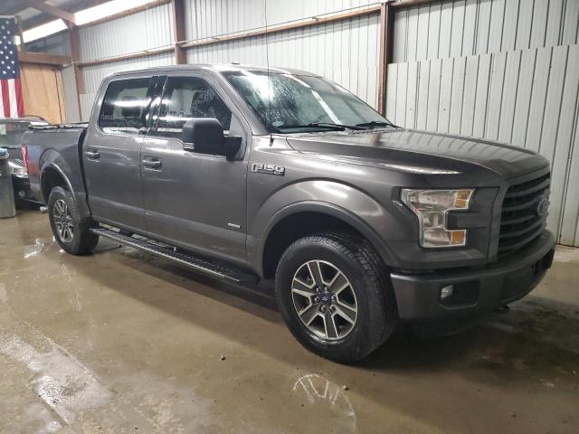 1FTEW1EG8FKF24655 - 2015 FORD F150 SUPERCREW GRAY photo 4