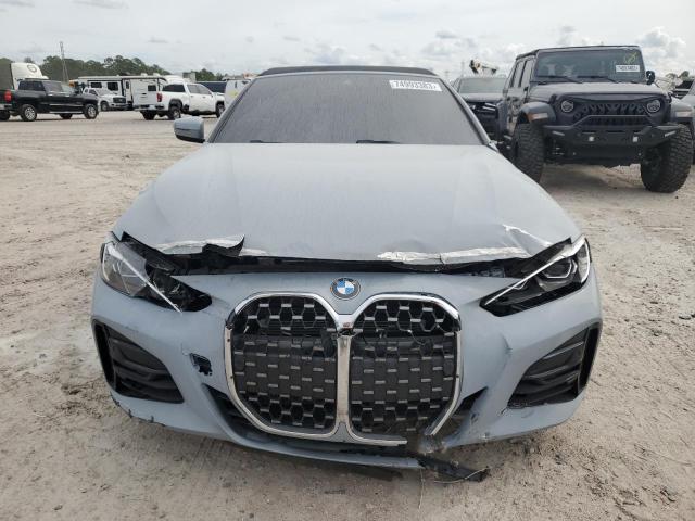 WBA43AT09NCK30942 - 2022 BMW 430XI GRAY photo 5