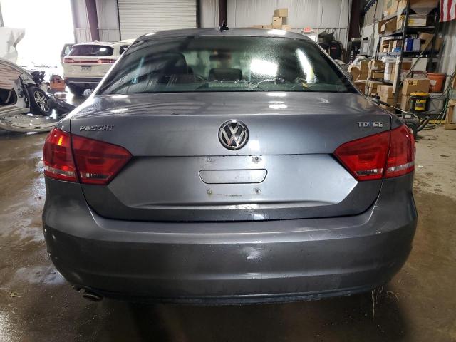 1VWBN7A34DC045486 - 2013 VOLKSWAGEN PASSAT SE GRAY photo 6