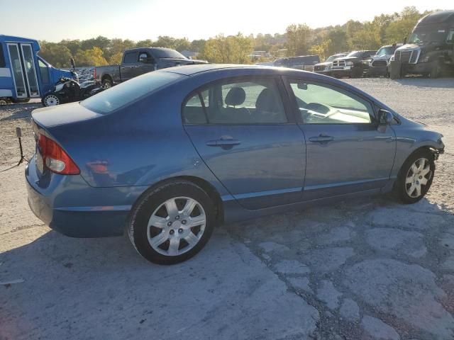 2HGFA16599H364346 - 2009 HONDA CIVIC LX BLUE photo 3