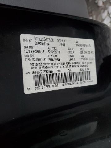 1A8HW58237F520827 - 2007 CHRYSLER ASPEN LIMITED BLACK photo 13