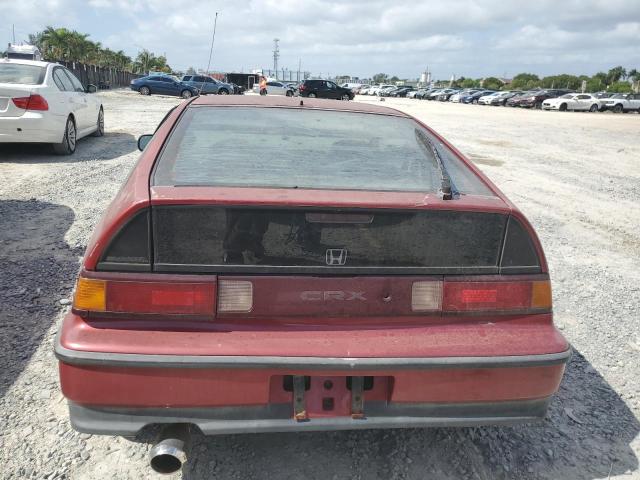 JHMED8459LS017076 - 1990 HONDA CIVIC CRX DX BURGUNDY photo 6