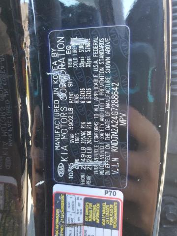 KNDJN2A24G7288642 - 2016 KIA SOUL BLACK photo 12