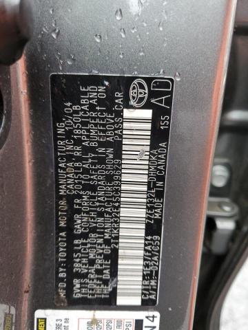 2T1KR32E45C399629 - 2005 TOYOTA COROLLA MA XR GRAY photo 12