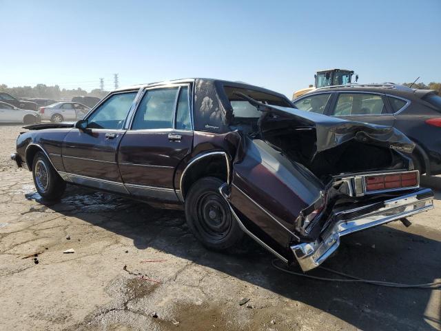 1G1BU51E5KR147636 - 1989 CHEVROLET CAPRICE CLASSIC BROUGHAM BURGUNDY photo 2