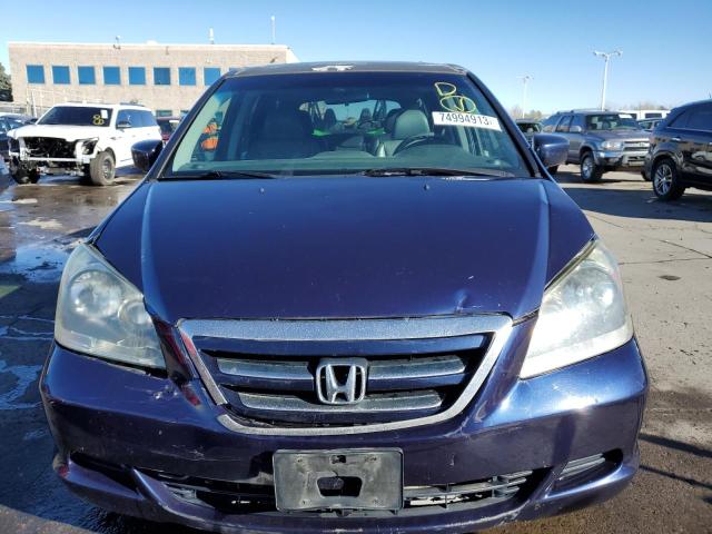 5FNRL38787B020431 - 2007 HONDA ODYSSEY EXL BLUE photo 5