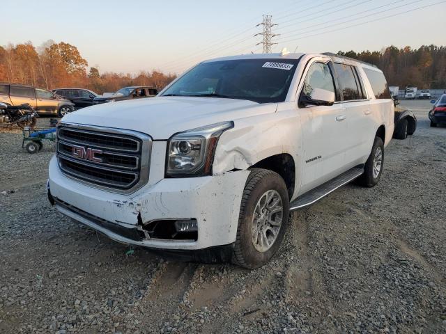 1GKS2GKC2KR161018 - 2019 GMC YUKON XL K1500 SLT WHITE photo 1