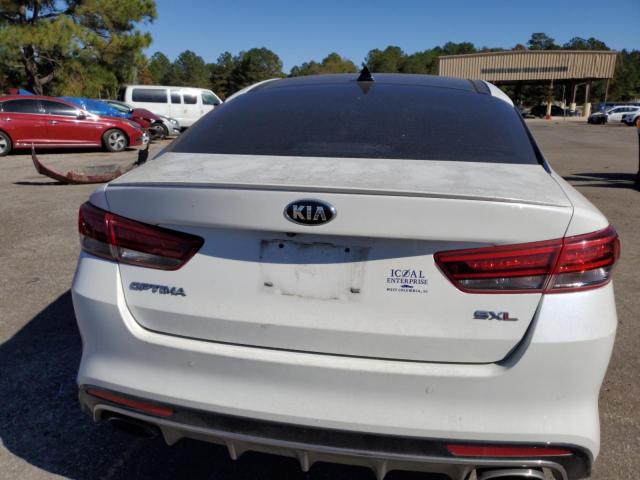 5XXGV4L20JG248740 - 2018 KIA OPTIMA SXL WHITE photo 6