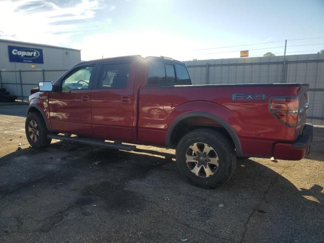 1FTFW1EFXDFA71558 - 2013 FORD F150 SUPERCREW RED photo 2