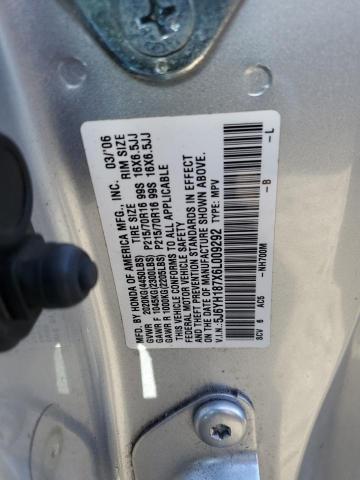 5J6YH187X6L009292 - 2006 HONDA ELEMENT EX GRAY photo 13