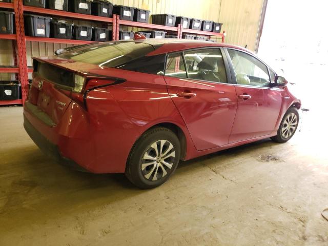 JTDL9RFU3L3017279 - 2020 TOYOTA PRIUS LE RED photo 3