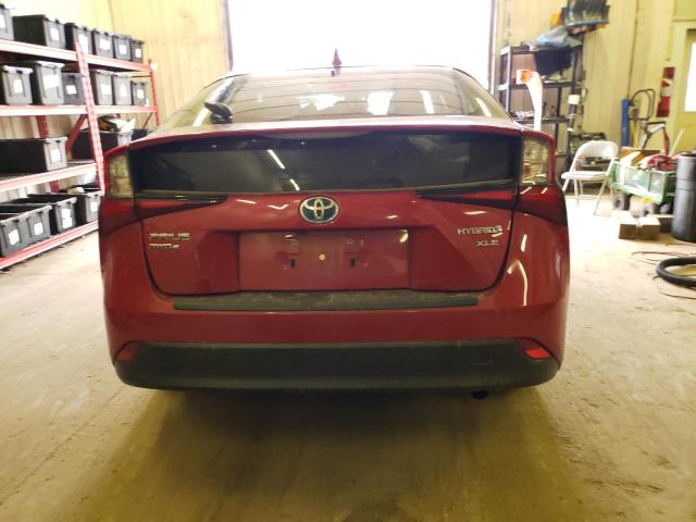 JTDL9RFU3L3017279 - 2020 TOYOTA PRIUS LE RED photo 6