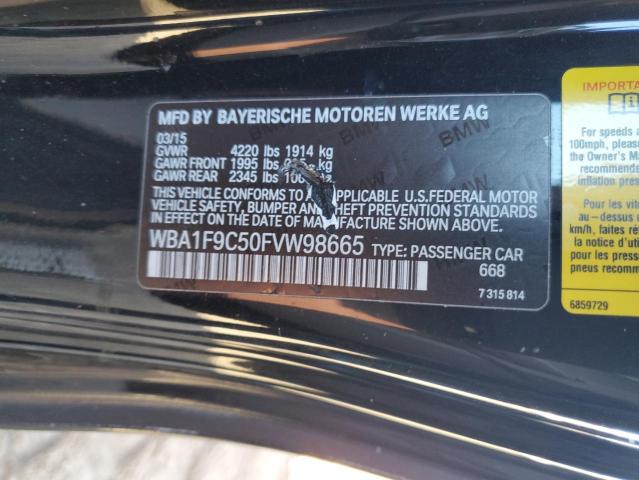 WBA1F9C50FVW98665 - 2015 BMW 228 I SULEV BLACK photo 12