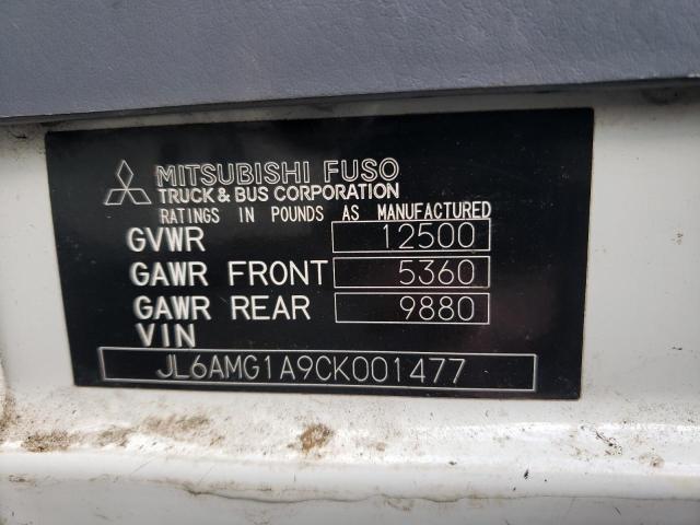 JL6AMG1A9CK001477 - 2012 MITSUBISHI FUSO TRUCK OF FE FEC52S WHITE photo 13